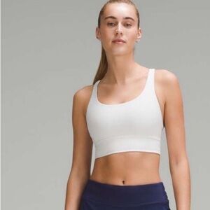 Lululemon Energy Longline Bra *Medium Support, B–D Cups in Light Vapor, Sz 4